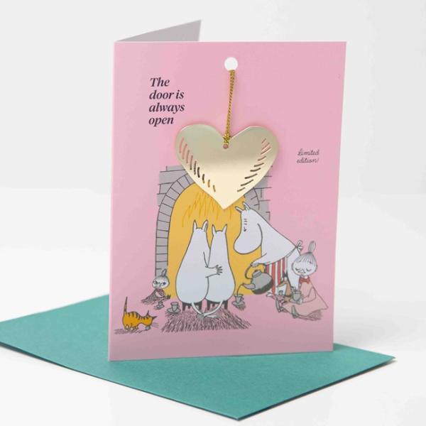 ムーミン80周年限定品 北欧雑貨 ムーミン チャーム付きグリーティングカード MOOMIN80 VY...