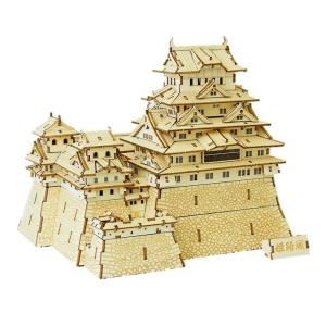 3D木製パズル WoodenArt ki-gu-mi 姫路城 NEW｜morinokobito