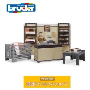 おもちゃ 乗り物 ミニチュア ミニカーはたらく車 1/16 bruder ブルーダー b-world UPSショップ 62250  運送 宅配便｜morinokobito