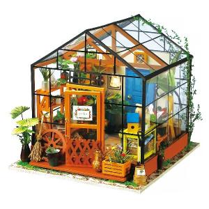 模型 建物 組立キット DIY つくるんです！ フラワー DG104 日本語説明書  ミニチュアハウス ドールハウス