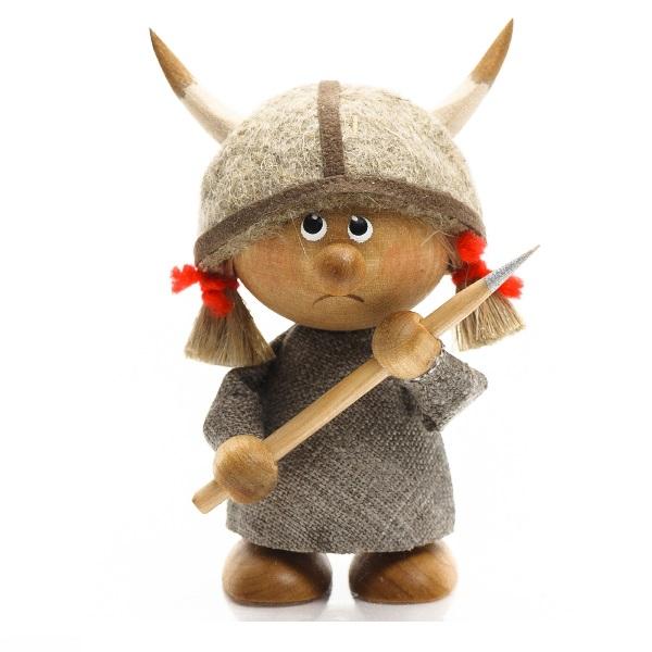 北欧フィギュア バイキングガール 723-0001 | 木のおもちゃ 人形 インテリア 北欧 エスト...