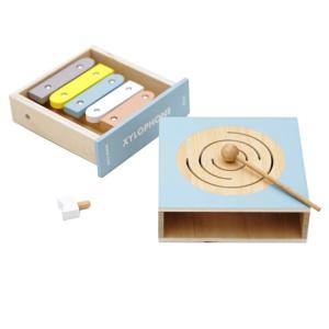 Dou Book xylophone ドゥブック シロフォン 012-B |木のおもちゃ 木琴 音あそび リズム 音楽 楽器 誕生日プレゼント 学習 本 男の子 女の子 キッズ 子供｜morinokobito