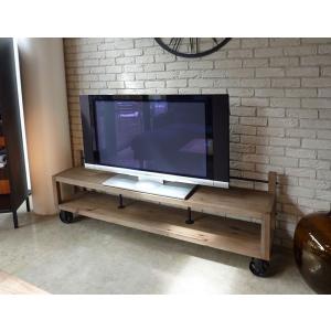 パイン材をオイルで仕上げたアンティーク風120cm幅カントリーテレビ台