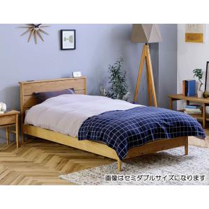 ベッド シングルベッド フレーム 木製 節あり ナチュラル 北欧 シンプル おしゃれ 高級感 宮付き...