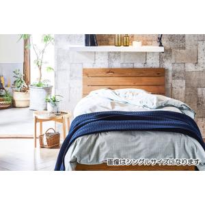 ベッド ダブルベッド フレーム 木製 節あり ナチュラル 北欧 シンプル おしゃれ 高級感 すのこ ...