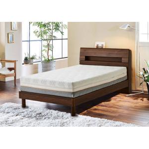 ベッド セミダブルベッド フレーム 木製 節あり ナチュラル 北欧 シンプル おしゃれ 高級感 宮付...