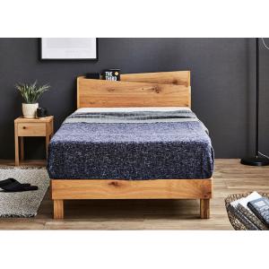 ベッド シングルベッド フレーム 木製 節あり ナチュラル 北欧 シンプル おしゃれ 高級感 宮付き...