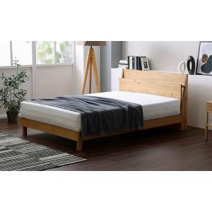 ベッド セミダブルベッド フレーム 木製 節あり ナチュラル 北欧 シンプル おしゃれ 高級感 宮付...