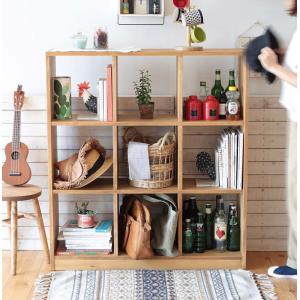 NORA（ノラ） オープンシェルフ 本棚 ラック 収納庫 A4収納 縦横両用