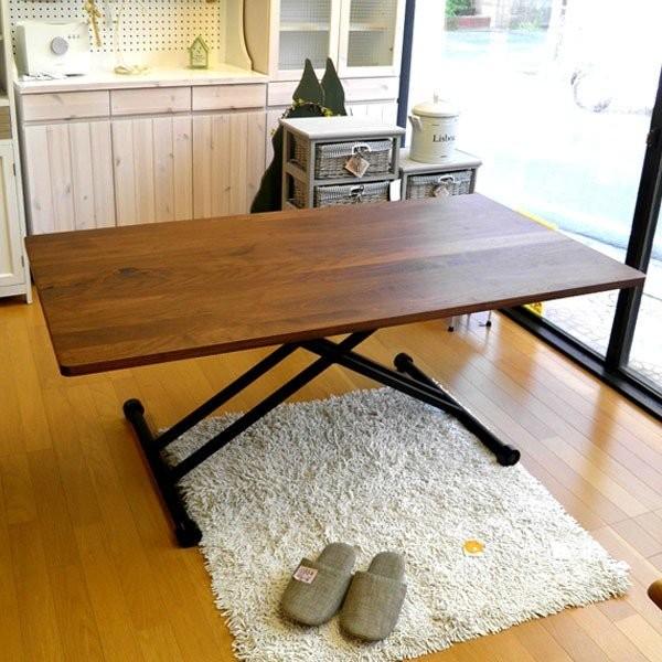 ダイニングテーブル 食卓テーブル 昇降 高さ調整 国産 日本製 150cm 特注 オーダー ウォール...