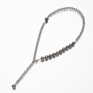 【nonbinary】黒蝶パールネックレス 10.0-11.0mm 全長約57cm 真珠 パール 冠婚葬祭 ギフト