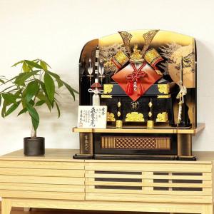 久月 【2026メーカー完売】五月人形 兜飾り 収納飾り 正絹緋縅兜 12号