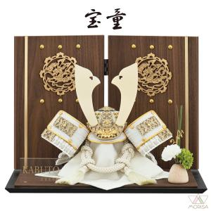 宝童作 五月人形 宝童 台屏風セット 袋張屏風 紺大桜 黒塗平台 単品