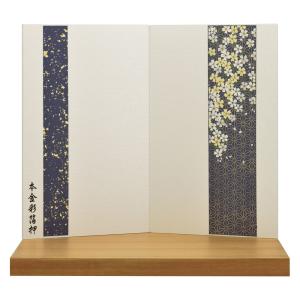 宝童作 【2026メーカー完売】五月人形 宝童 屏風単品 袋張屏風 銀松