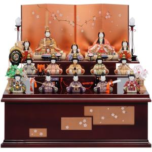 40号 間口120cm 七段・三段兼用 スチール製 ひな壇 （虹） 雛人形用