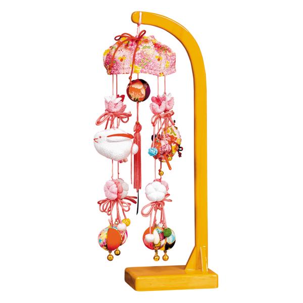 つるし飾り おしゃれ つるし雛 さげもん 雛人形 桜咲く頃 8号 スタンド付 平安豊久