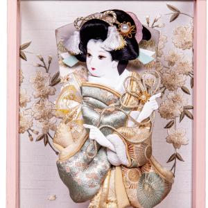 羽子板 ケース飾り 8号 舞 アクリルケース ...の詳細画像2