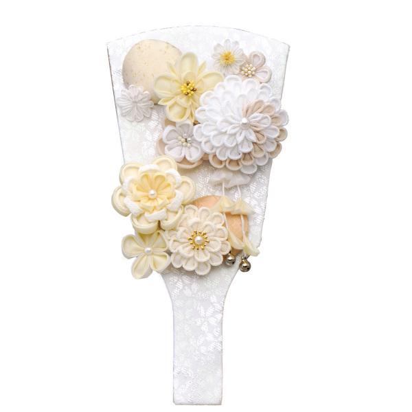 羽子板 お祝い 初正月 ましろカンザシ 9号 単品 コンパクト プチ羽子板 宝童 つまみ細工