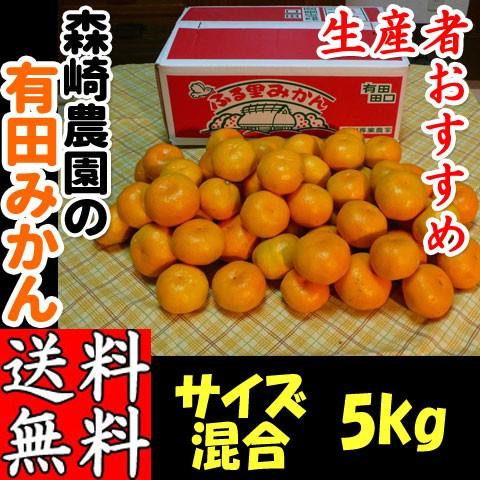 有田みかん サイズ混合 5kg (おまかせ) 森崎農園 ふる里みかん ありだみかん 和歌山 ギフト ...