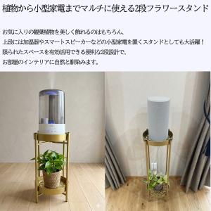 プランタースタンド アイアン 2段 フラワース...の詳細画像4