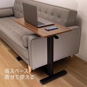 昇降式サイドテーブル キャスター付 ベッドテー...の詳細画像5