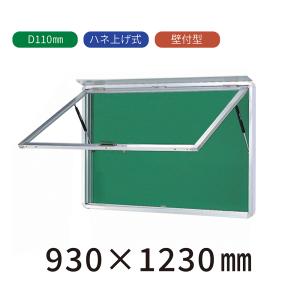 壁付型 ハネ上げ式 屋外掲示板 H930mm×W1230mm×D70mm （ポスター 