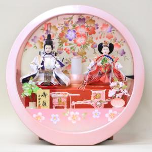 お雛様掛軸 (掛け軸) 伊藤香旬 段飾り雛 （尺幅（短））約横31