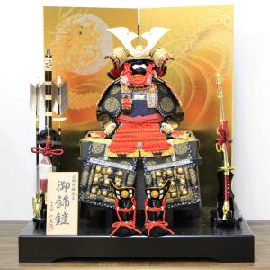 五月人形 兜 鎧 豪華 鎧飾り 鎧平飾り 武士道7号鎧金屏風セット : 人形