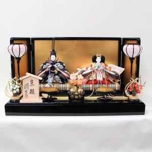 安藤桂甫作 京雛 十一番 本金雅印 オリジナルN0.9 親王飾り （三曲金