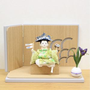 五月人形 平飾り コンパクト 兜飾り 大越忠保作 豆兜 極上大鍬兜 本格