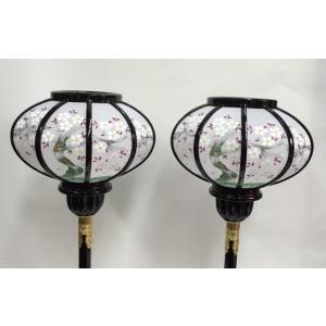 LEDコードレス伝統工芸木製菊灯雪洞大雛飾り付...の詳細画像1