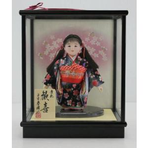5号舞踊人形八重垣姫木製枠ガラスケース飾り : 人形のモリシゲ
