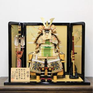 五月人形 兜 鎧 豪華 鎧飾り 鎧平飾り 武士道7号鎧金屏風セット : 人形