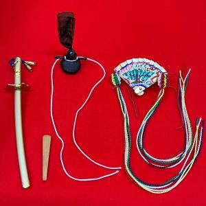 雛人形用 雛道具 極上（京）七番道具 箱入り 親王持ち物 : 人形の