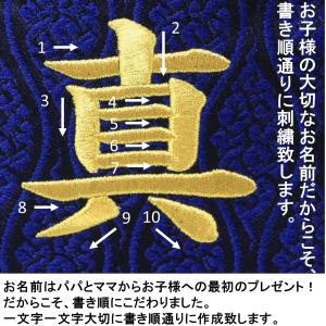 五月人形 名前旗 刺繍 名物裂 青波龍 黒色 ...の詳細画像5