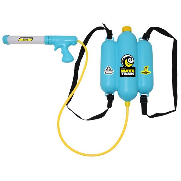 ウォーターガン ウェーブタンク　水ピストル　タンク　大人も使える　リュック式　飛距離8m　スライド式...