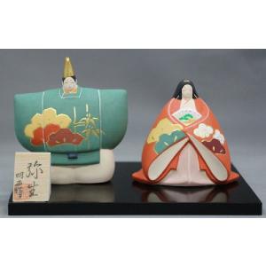 高砂人形 金彩色絵 翁 嫗 おきな おうな 日本人形 置物 飾り 長寿 夫婦