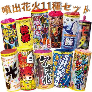 噴出し花火11種セット【花火セット】【送料無料】