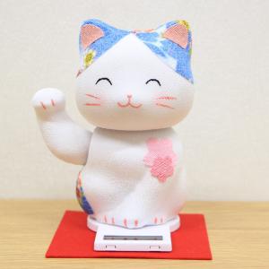 5号招き猫小判赤 (右手または左手) (座布団付) : 人形のモリシゲ