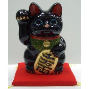 木彫り 招き猫 左手上げ アンティーク 高級シルク座布団付き Amazon.co.jp: 時代 木彫 黒猫 招き猫 古美術 骨董 高さ24.5cm