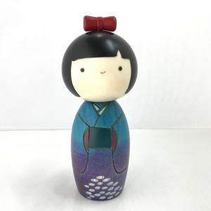 こけし 梅の花 赤 コケシ人形 創作こけし 招福開運 縁起物 花のこけし