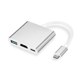 Wigwang Type-C to HDMI変換アダプタUSB3.0ハブType Cポート3-in-1 データマルチポートデバイスMAC USB