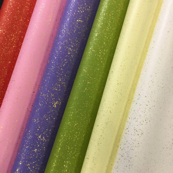 カラー金砂子 金ちらし 美術紙（赤、桃色、藤色、 草色、クリーム色、白） 4/6判 大判 約80ｘ1...