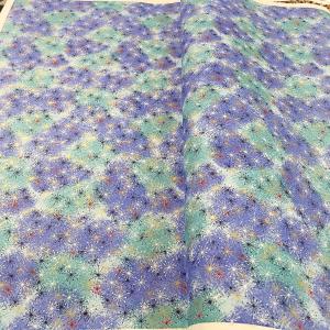 友禅和紙 夜空に花火 線香花火 青 水色 大判...の詳細画像3