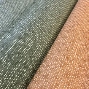 加賀友禅 小紋柄 民芸風 緑 茶 大判 約63ｘ93cm