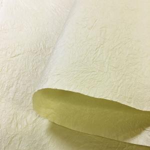 強製紙 もみ紙 生成り色 クリーム色 因州和紙 菊判 60ｘ93cm No.600-1