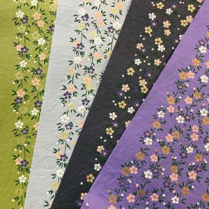 能千代紙 能千代もみ紙 しだれ桜 枝垂桜 藤色 黒 水色