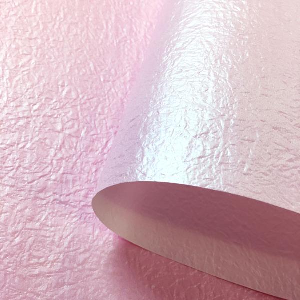 パールもみ紙 パステルカラー 桃色 ピンク 大判 80ｘ110cm 4/6判