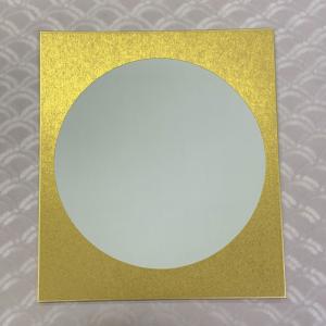 大色紙 金扇面・銀扇面 広幅 特上 大きい扇 外金 外銀 内金 内銀 外