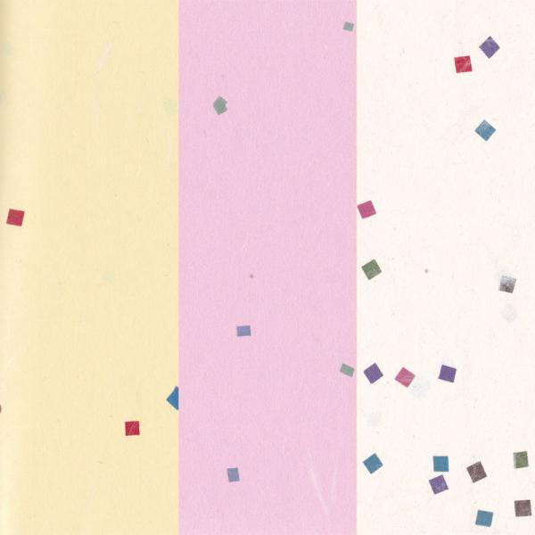 七夕大礼紙 機械漉 カラフルなちり入り（クリーム色、桃色、白）4/6判 大判 80x110cm